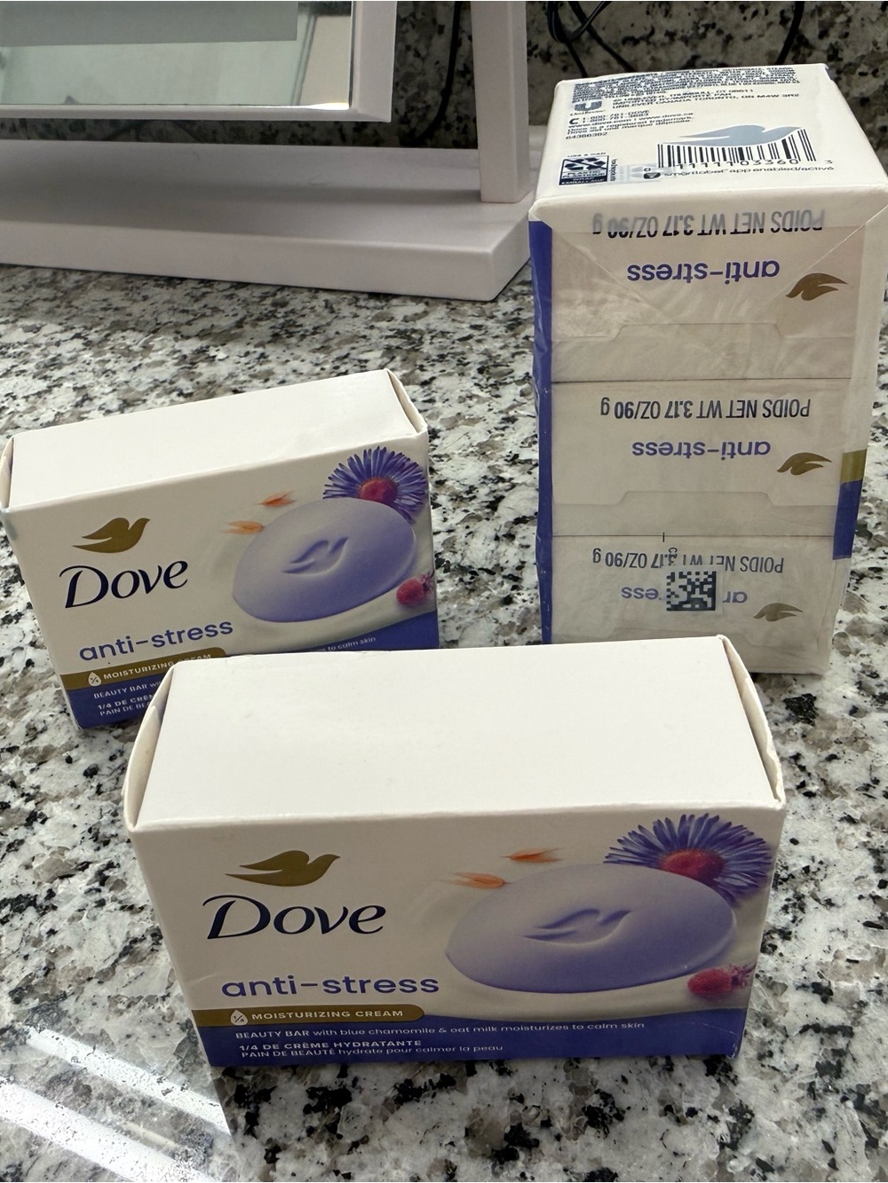 Dove Anti-Stress Moisturizing Cream Soap Bar - Lavender
